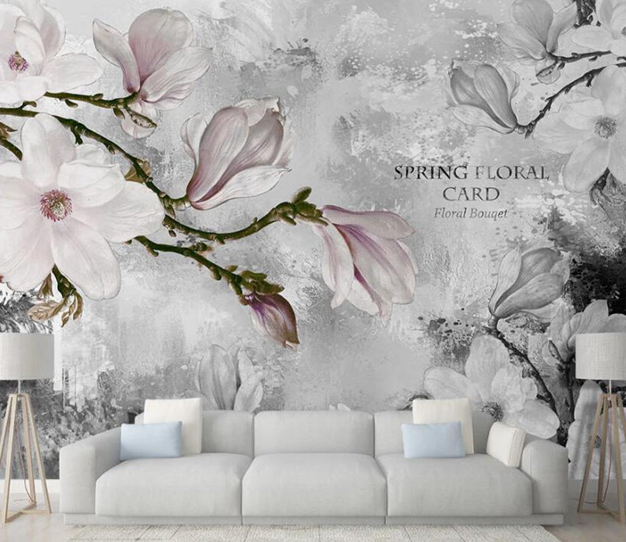 3D Blossom Letter WC1568 Wall Murals