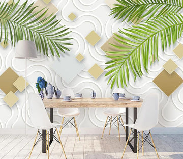 3D Coconut Leaf WC1969 Wall Murals