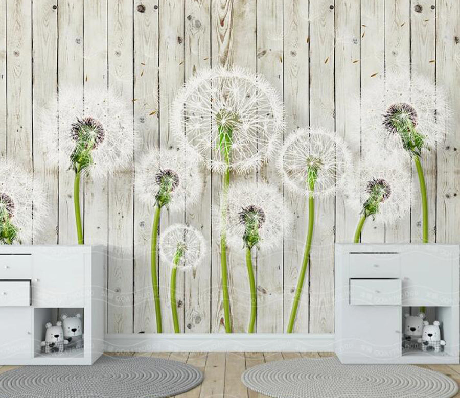 3D Dandelion Board WC1458 Wall Murals