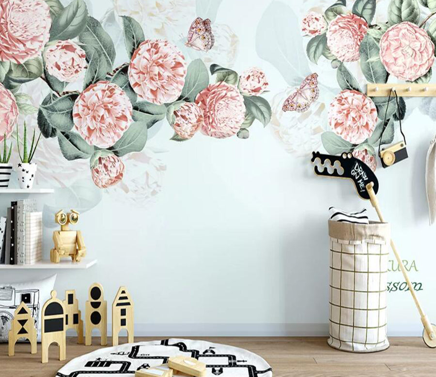 3D Pink Flower Bud WC2185 Wall Murals