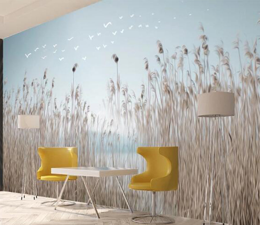 3D Reed Bird WC1405 Wall Murals