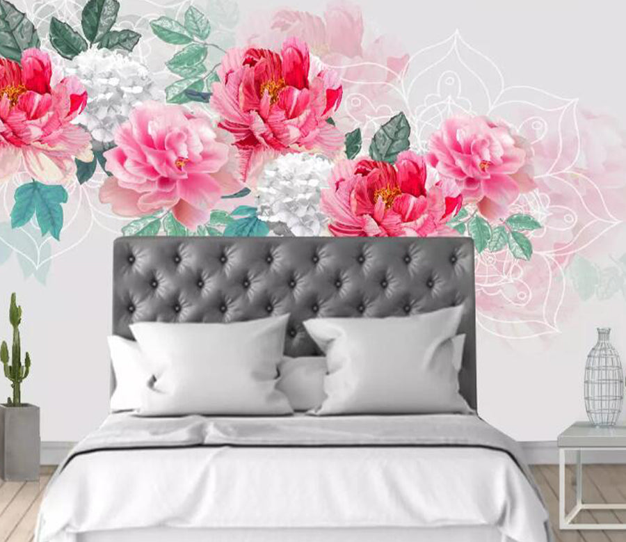 3D Rich Flower WG1015 Wall Murals