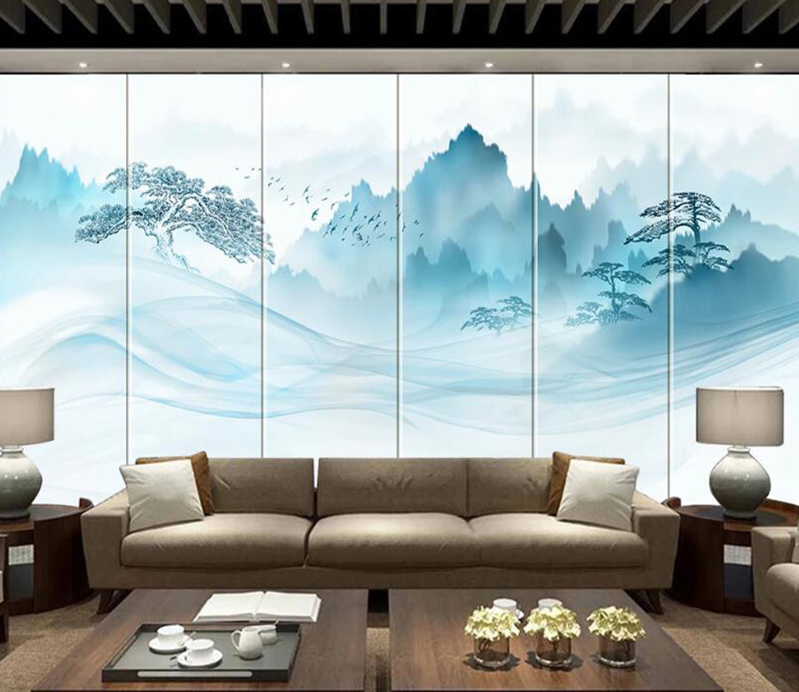 3D Fog Forest WC2288 Wall Murals