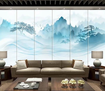 3D Fog Forest WC2288 Wall Murals