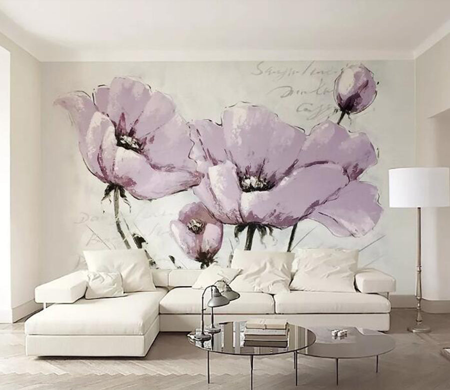 3D Painting Flower WG550 Wall Murals