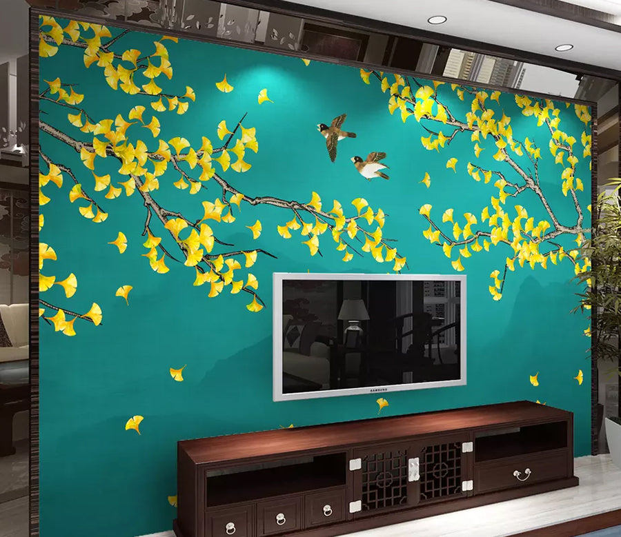 3D Fallen Leaves WG1178 Wall Murals