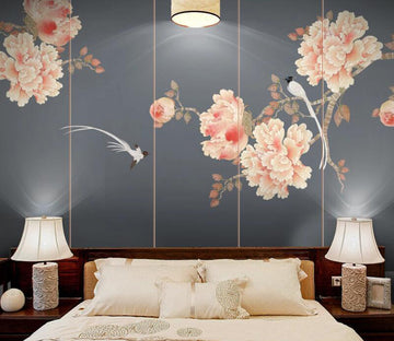 3D Swallow Flower WC2142 Wall Murals