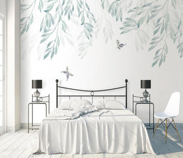 3D Watercolor Leaf WC2148 Wall Murals