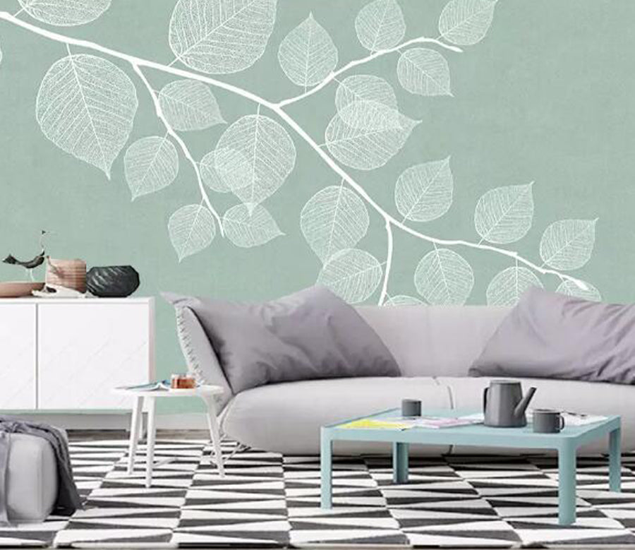 3D Texture Leaf WG1017 Wall Murals