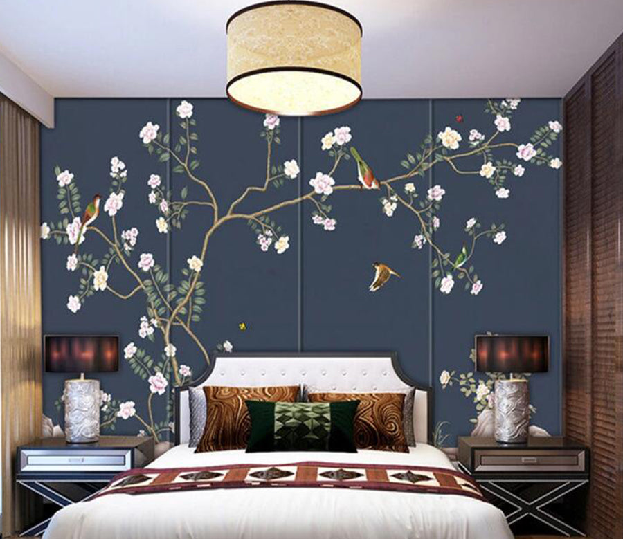 3D Bird Butterfly WC1305 Wall Murals