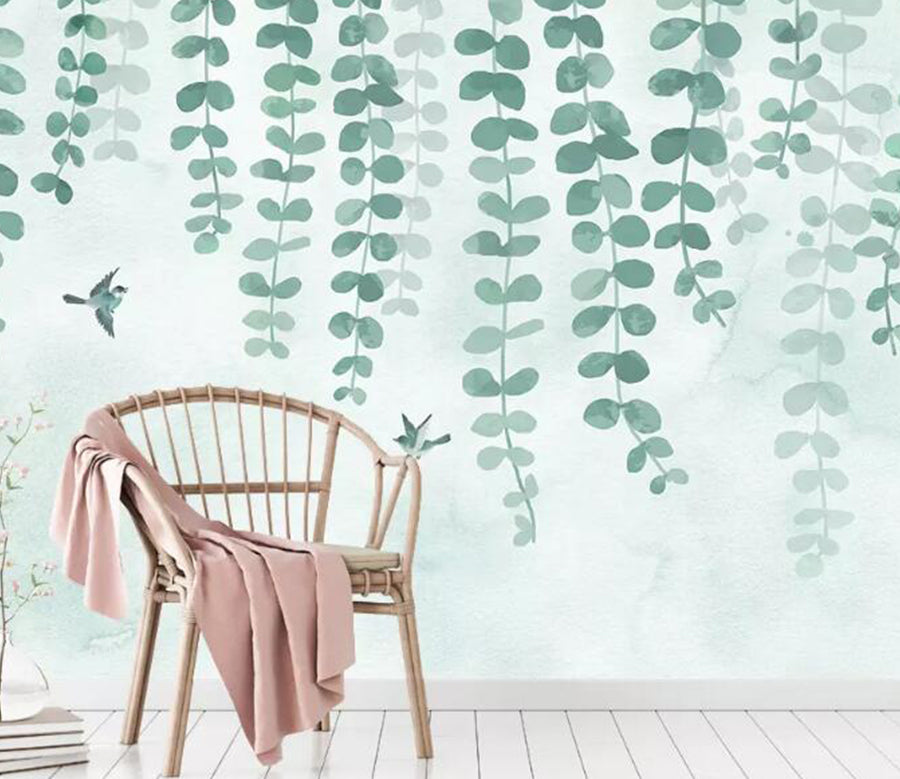 3D Vine Bird WG820 Wall Murals