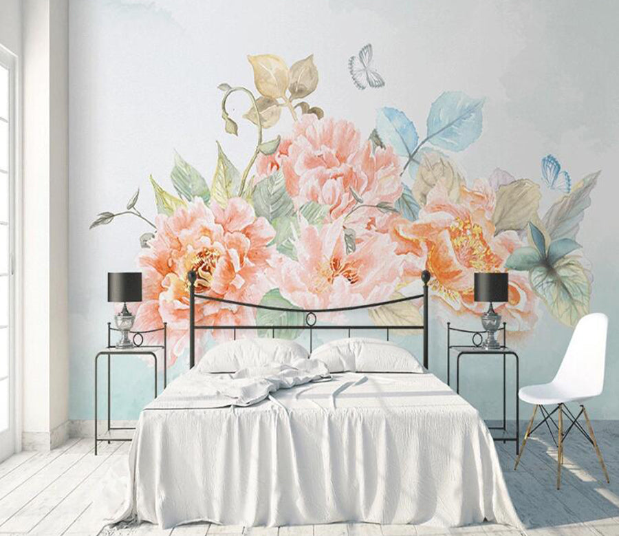 3D Bouquet Butterfly WC1824 Wall Murals