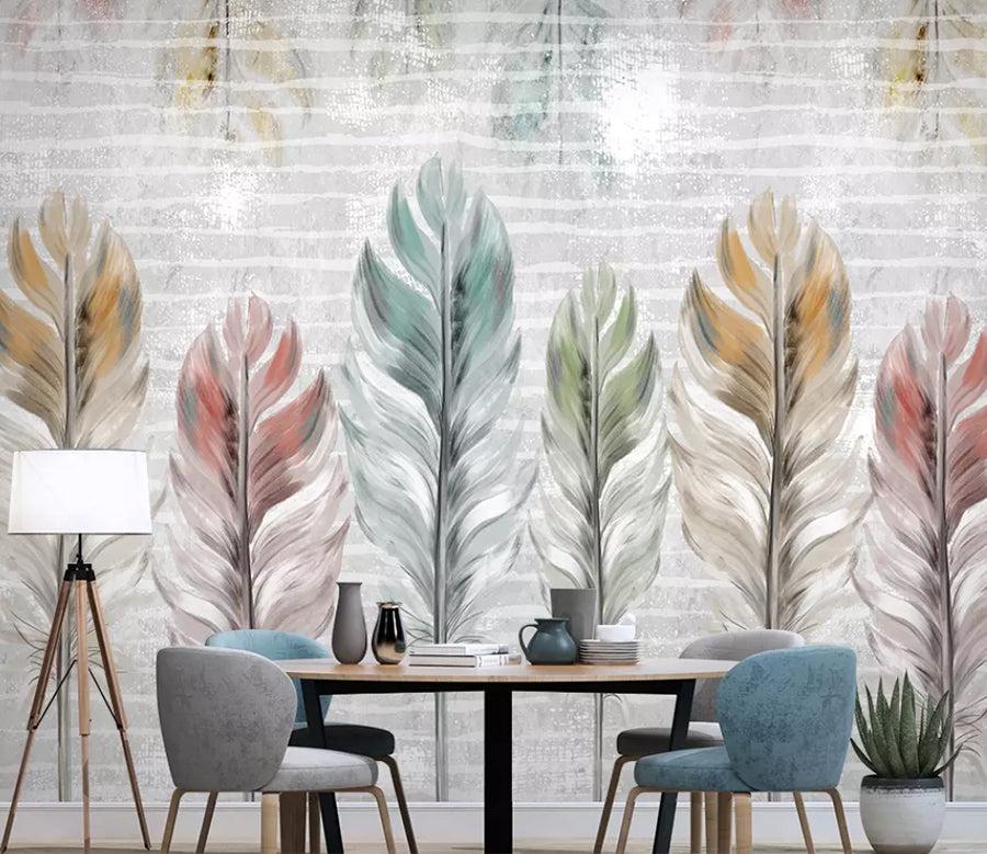 3D Beautiful Feather WG892 Wall Murals