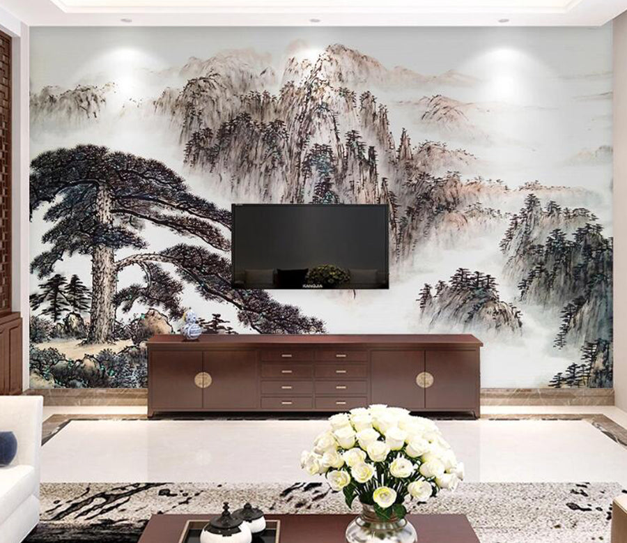 3D Group Mountain WC1744 Wall Murals