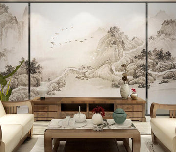 3D Mountain Road WC2051 Wall Murals