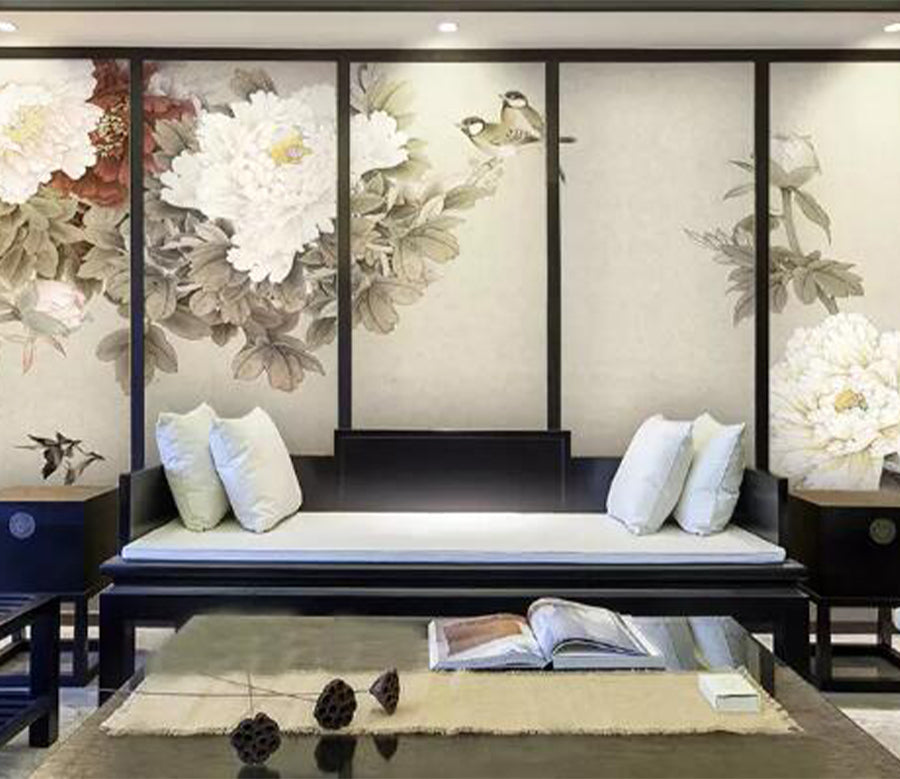 3D Rich Flower WG800 Wall Murals