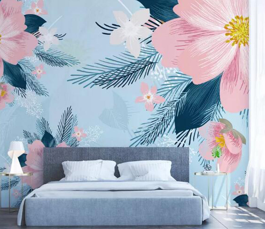 3D Pink Bloom WG806 Wall Murals