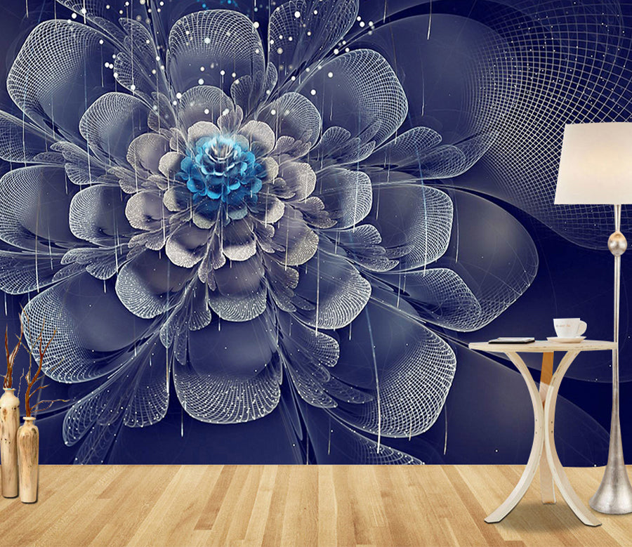 3D Invisible Flower WG347 Wall Murals