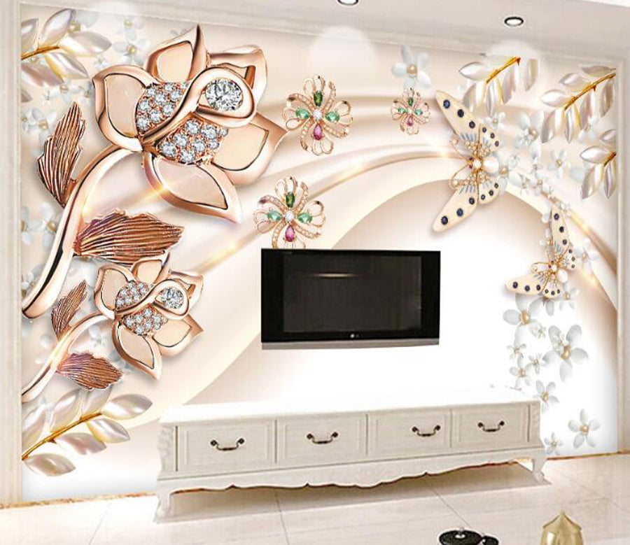 3D Gemstone Diamond WC1384 Wall Murals