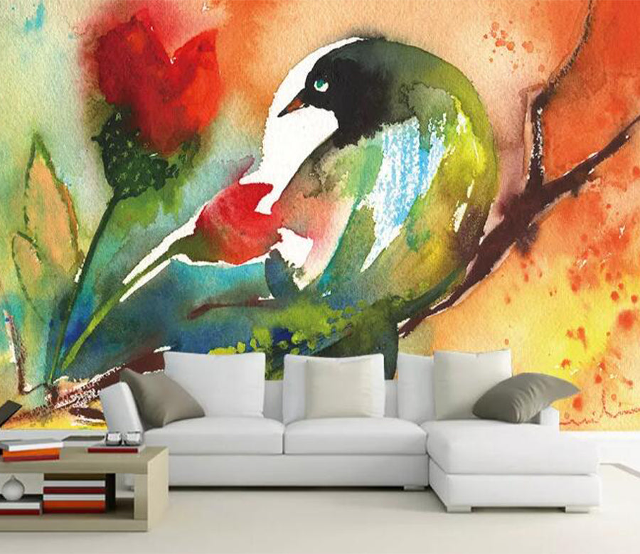 3D Abstract Bird WG1042 Wall Murals