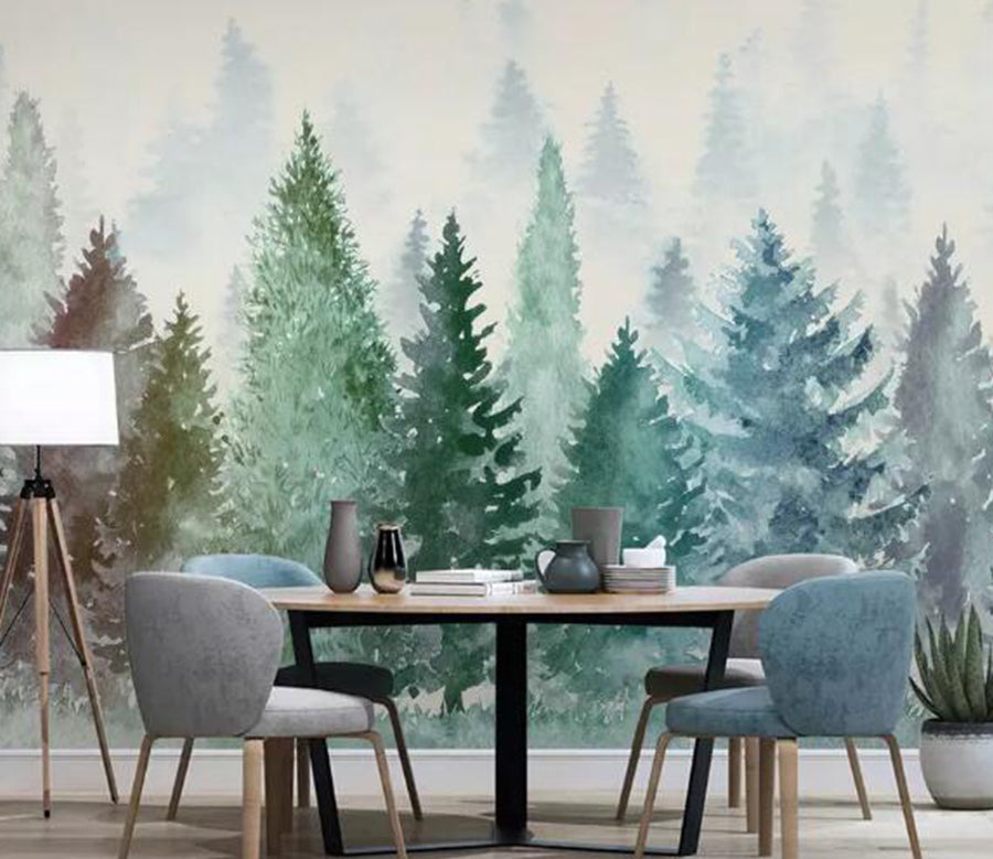 3D Painted Woods WG923 Wall Murals