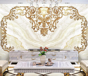 3D Golden Pattern WC2625 Wall Murals