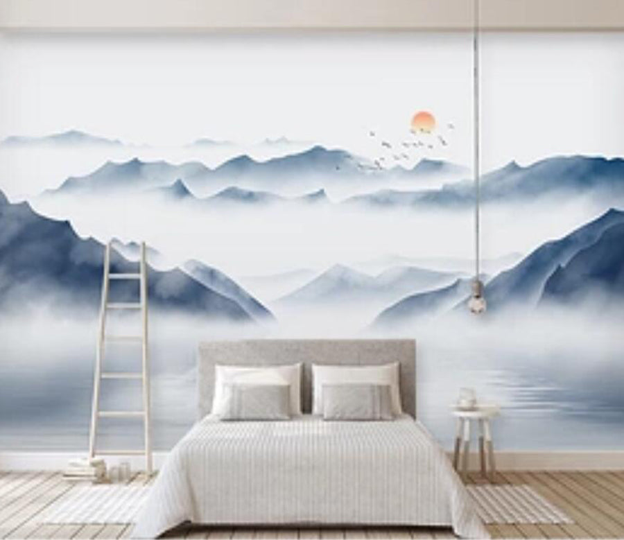 3D Sun Mountain WG965 Wall Murals