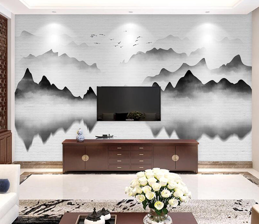 3D Cloud Mountain WC1731 Wall Murals