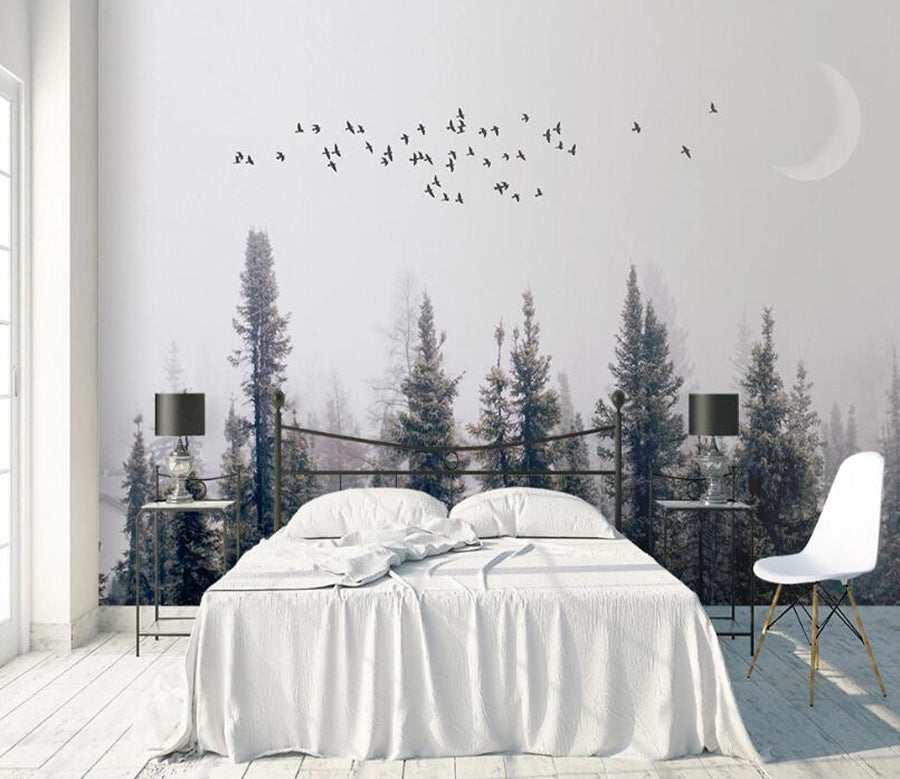 3D Cypress Bird WC2176 Wall Murals