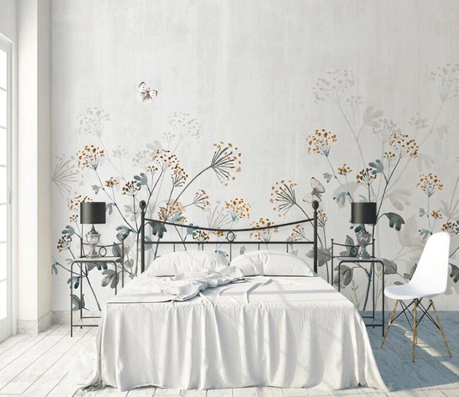 3D Butterfly Hazy WC1767 Wall Murals