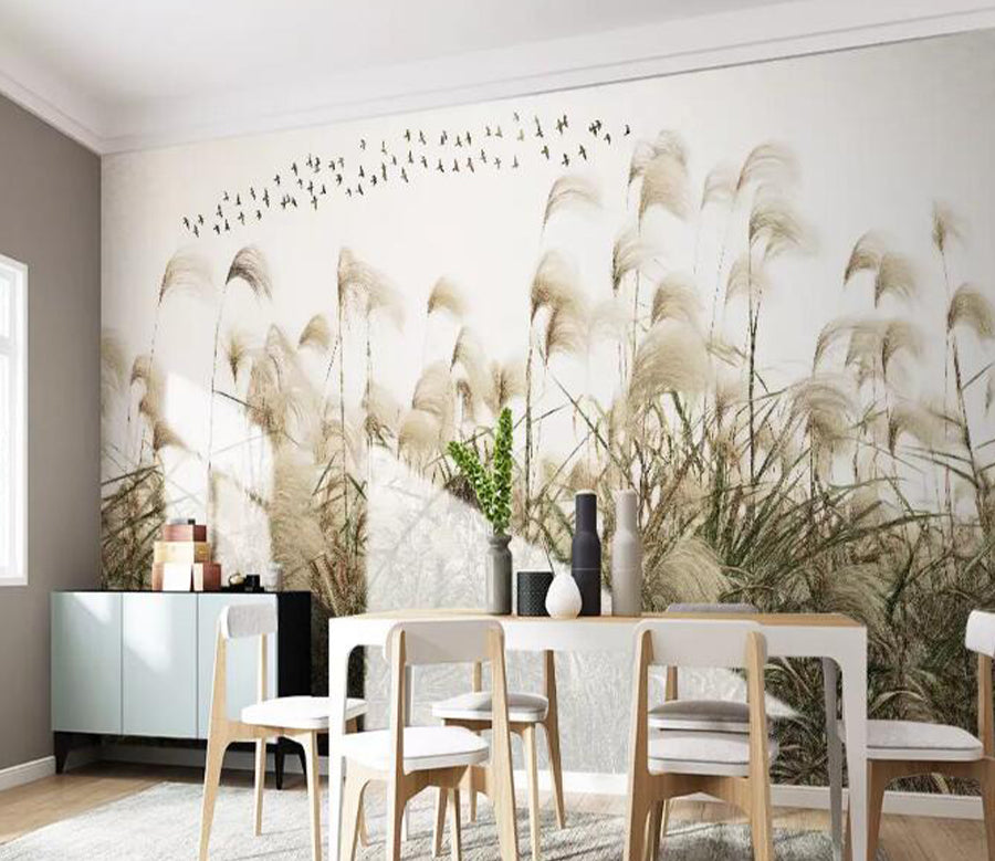 3D Bird Reed WG956 Wall Murals