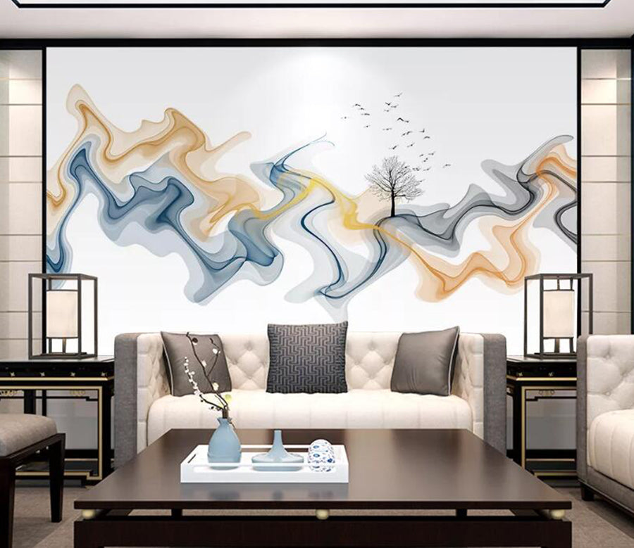 3D Bird Dispersion WC1851 Wall Murals