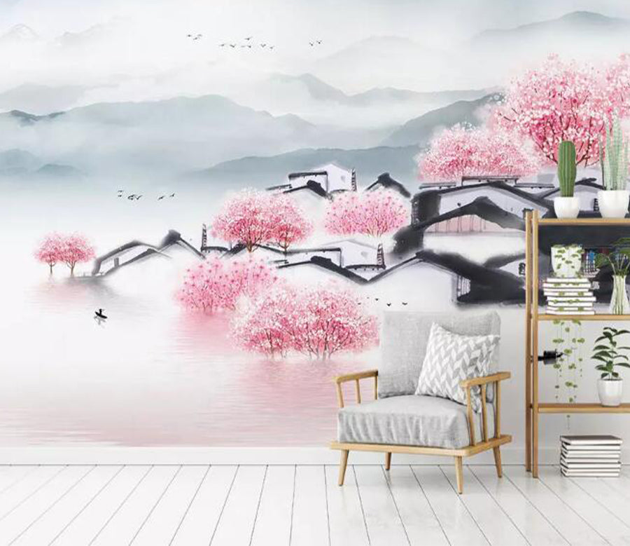 3D Mountain Flower WG791 Wall Murals