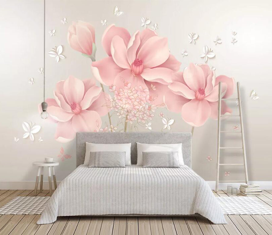 3D Pink Bouquet WC1826 Wall Murals