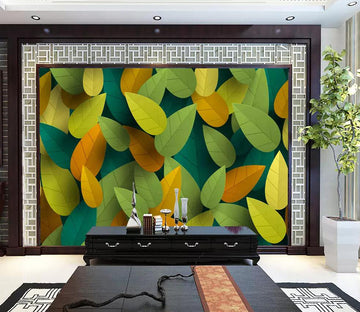 3D Cartoon Leaf WG1251 Wall Murals