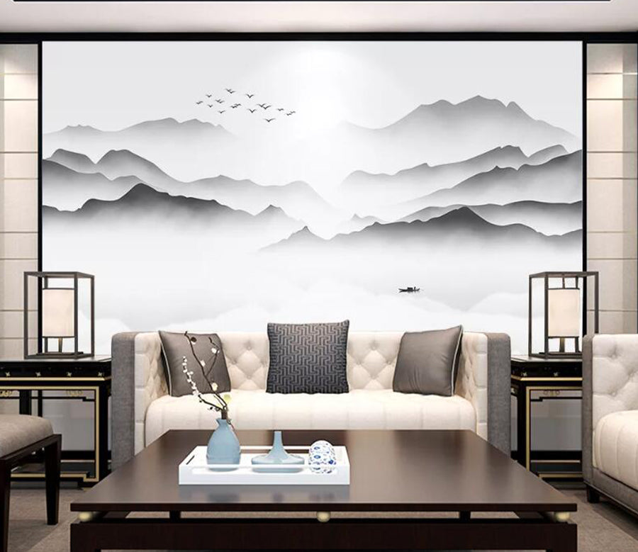 3D Hawthorn Bird WC1846 Wall Murals