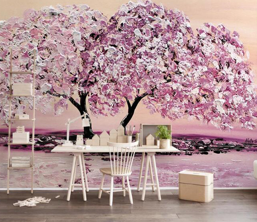 3D Cherry Blossoms WG678 Wall Murals