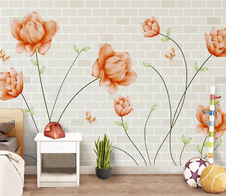 3D Swaying Flower WG577 Wall Murals