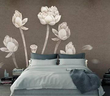 3D Doodle Lotus WC2082 Wall Murals