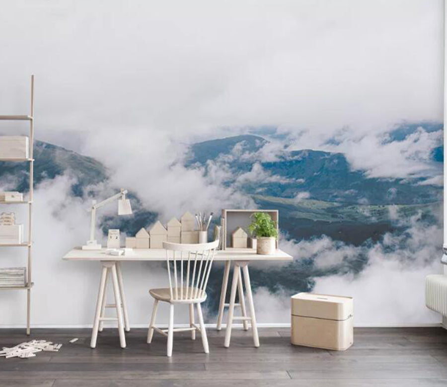 3D Mountain Cloud WG641 Wall Murals