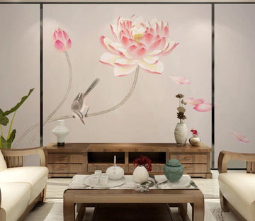 3D Beautiful Lotus WC2021 Wall Murals