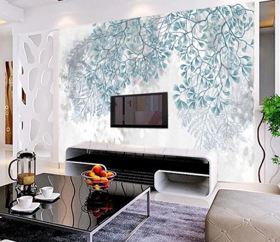 3D Fresh Leaves WC2316 Wall Murals