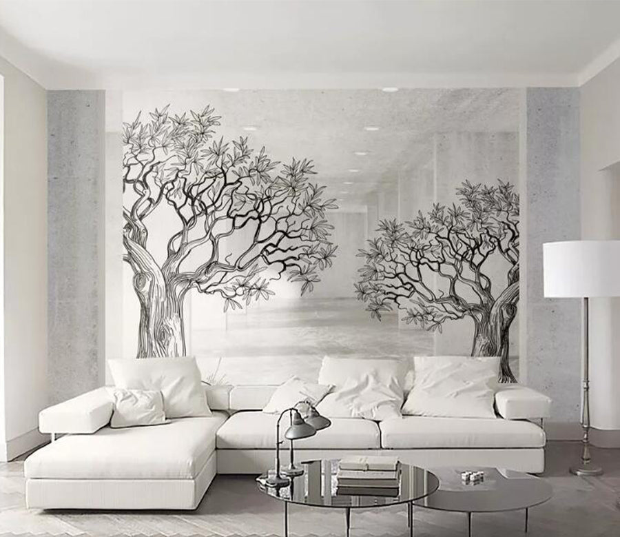 3D Doodle Tree WG527 Wall Murals