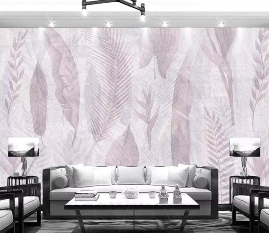 3D Pattern Leaves WG1121 Wall Murals