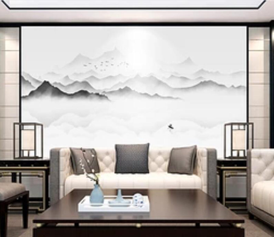 3D Cloud Mountain WG858 Wall Murals