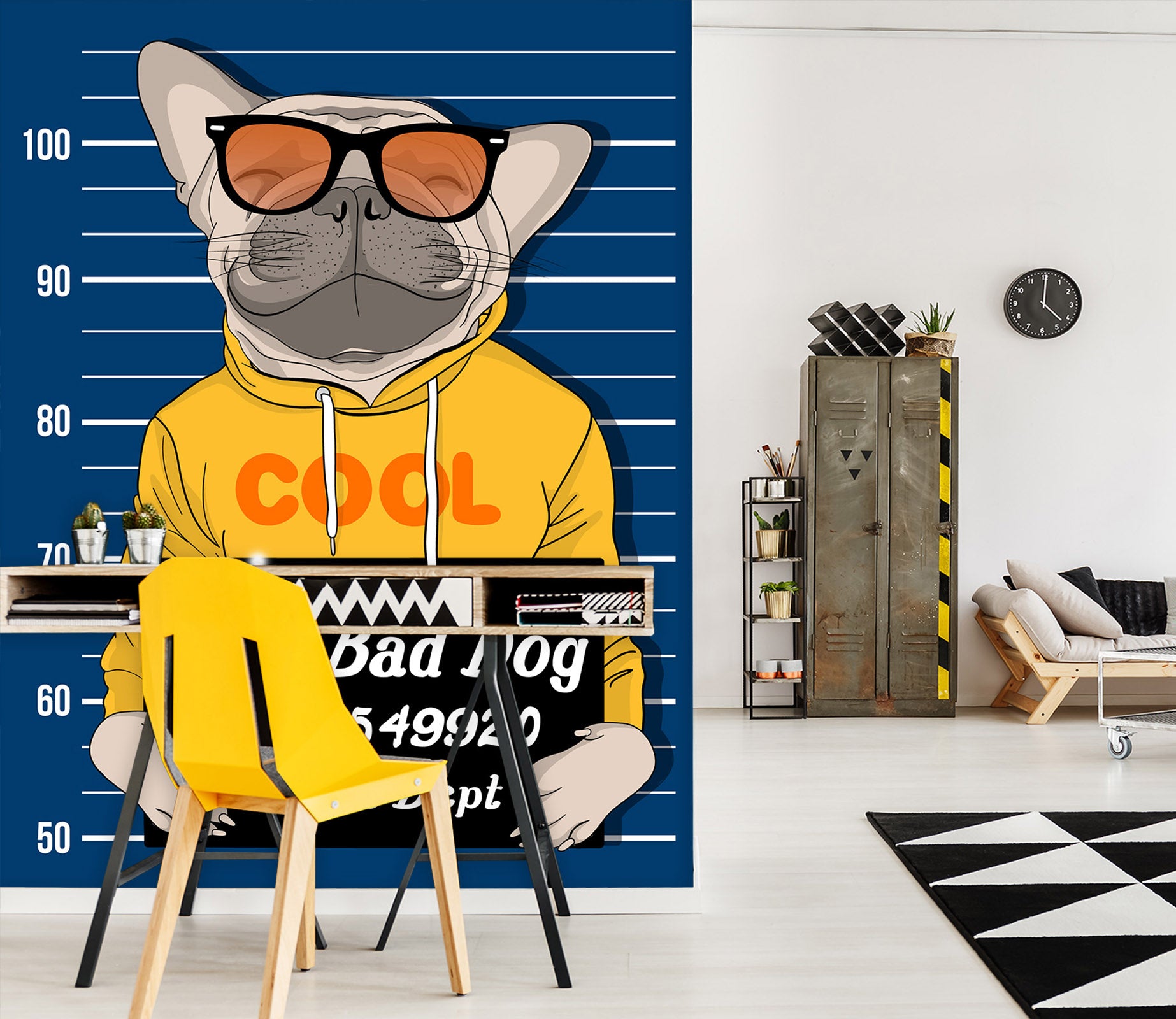 3D Bulldog Sunglasses 57142 Wall Murals