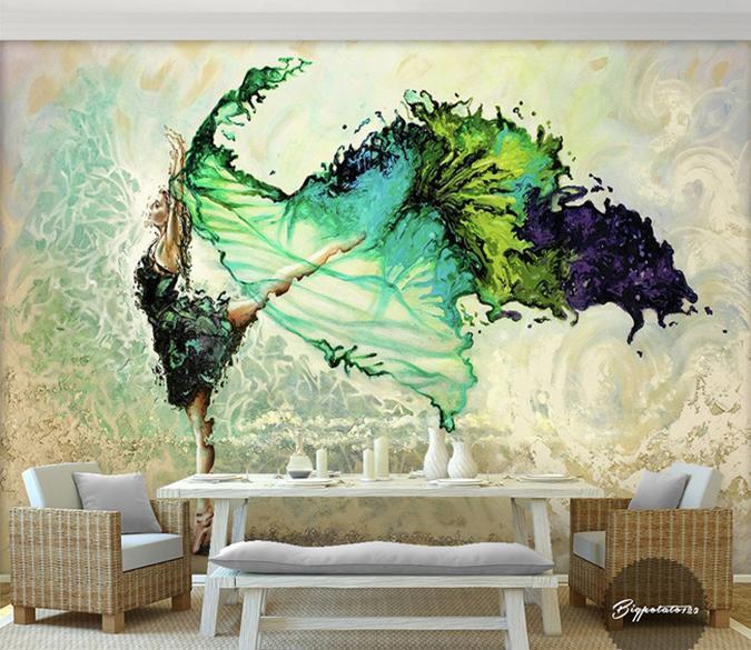 3D Abstract Dance 185 Wall Murals Wallpaper AJ Wallpaper 2 