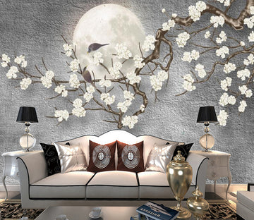 3D Moon Flower WG149 Wall Murals