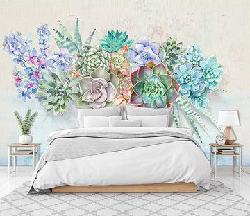 3D Succulents Aloe WC404 Wall Murals