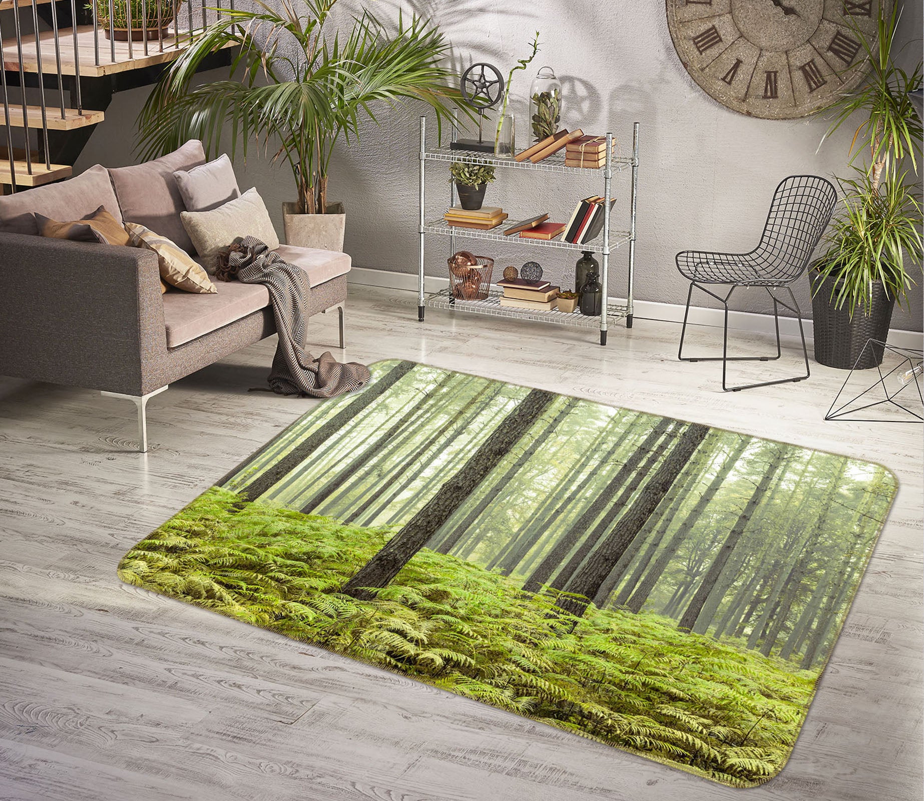 3D Windsor Forest 103 Assaf Frank Rug Non Slip Rug Mat